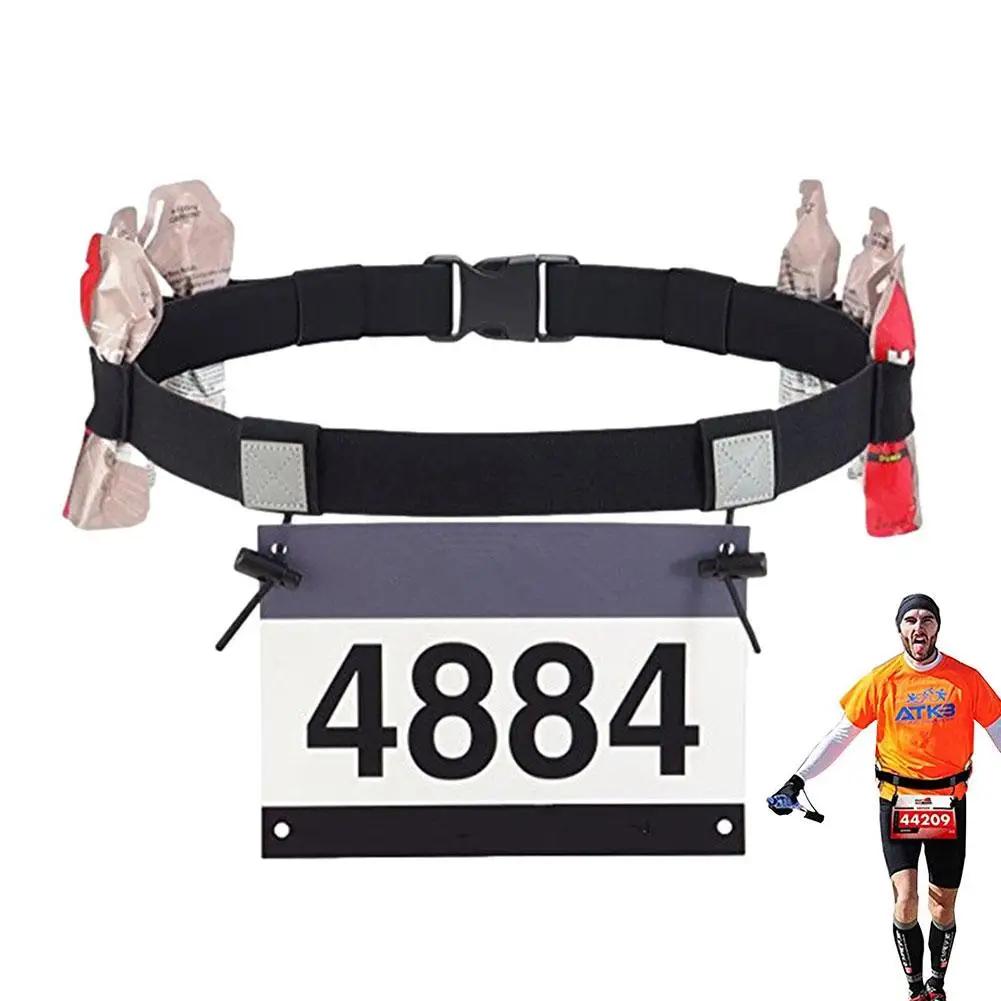 Porte-bavoir de course, ceinture de course, sangle de bavoir pour Triathlon, Marathon, course à pied