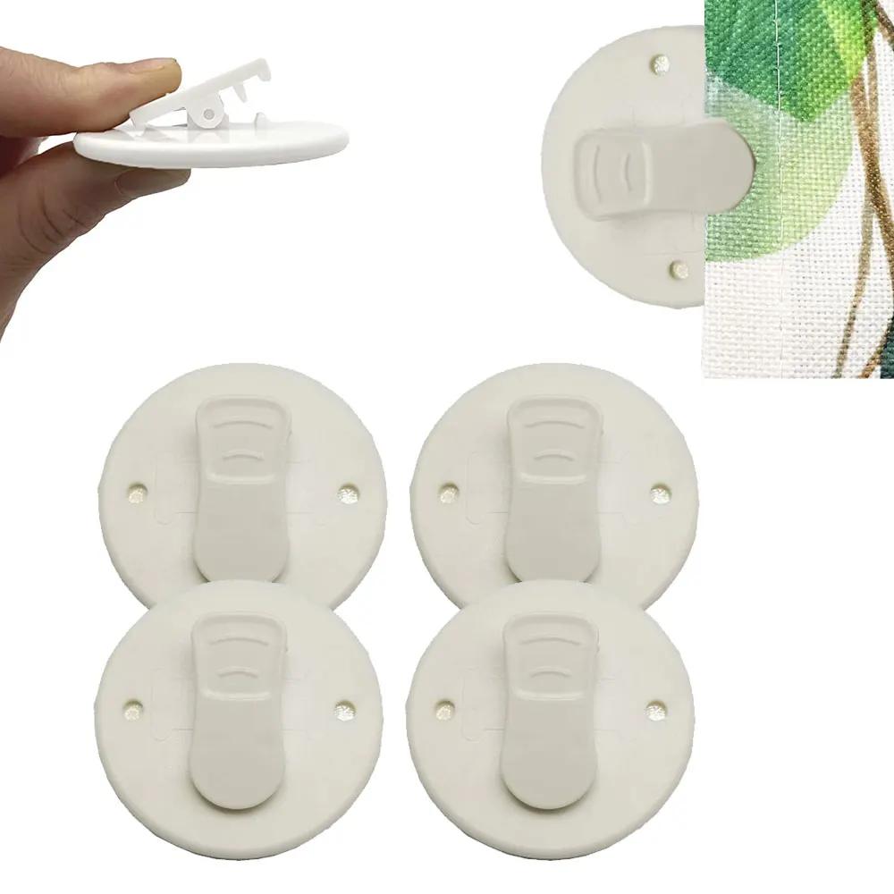 Clips pour rideaux de douche, 4 pièces, coupe-vent, protection contre les éclaboussures, Clips pour 