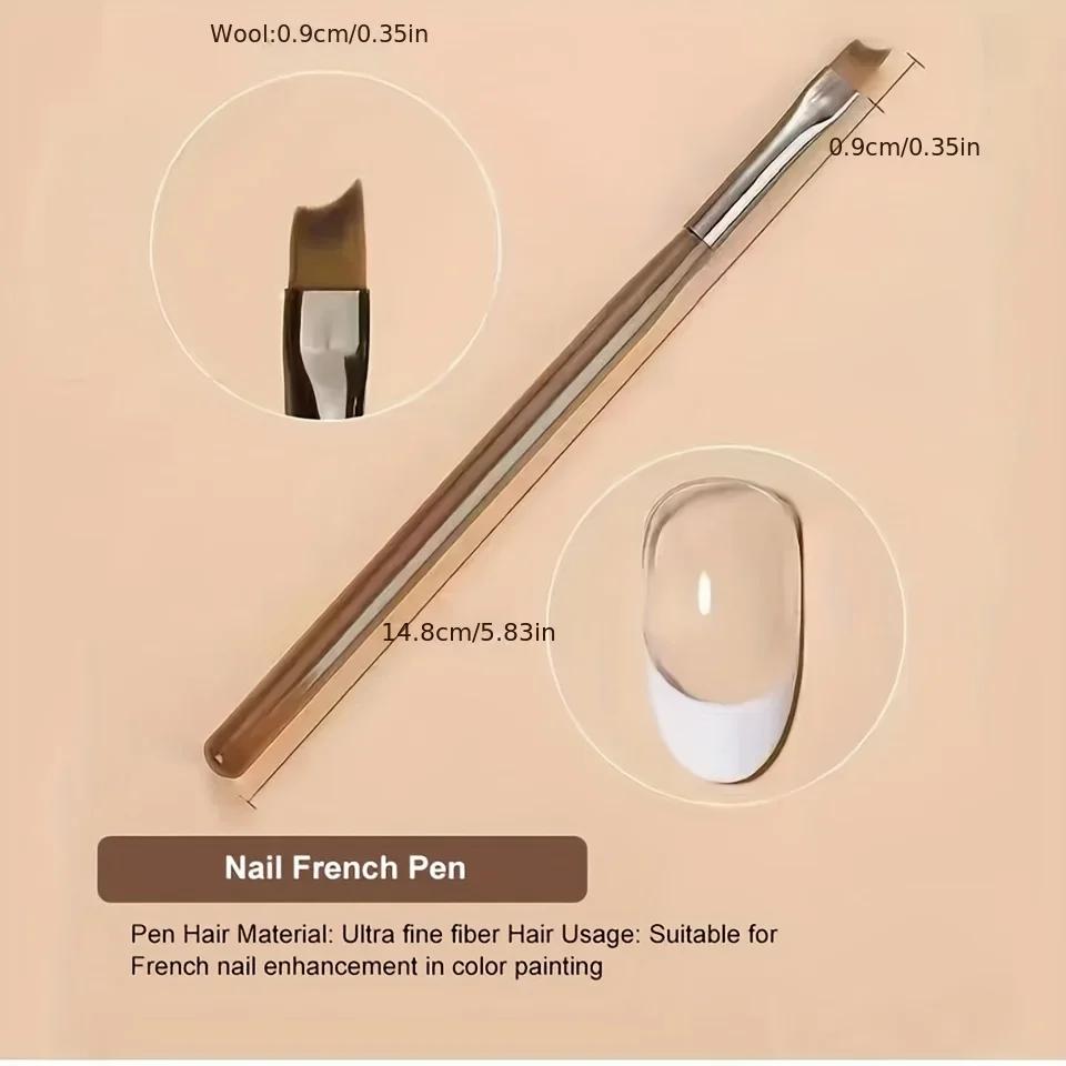9 pièces bricolage brosse Nail Art brosse ensemble acrylique dentelle Ombre conception ongles UV Gel
