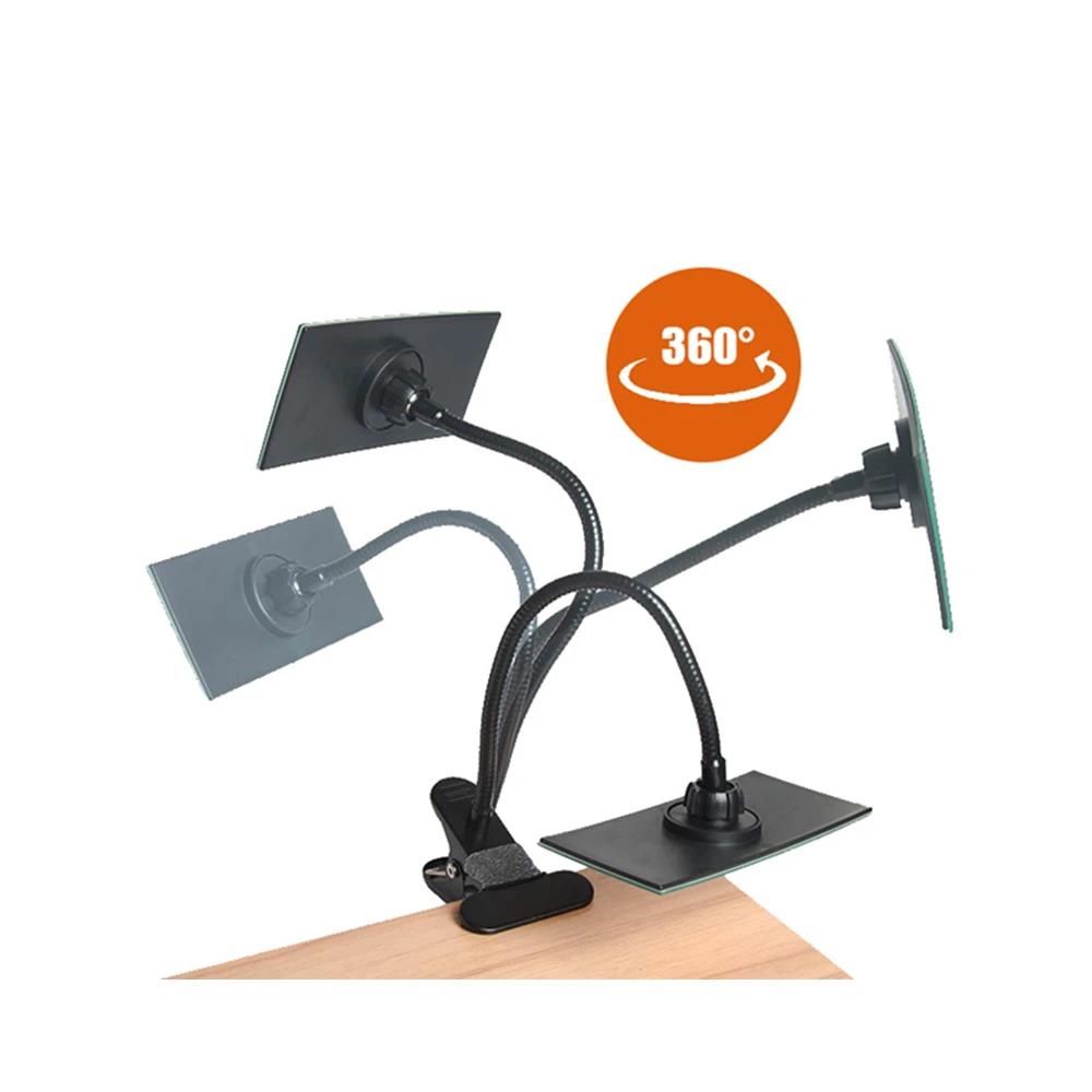 Flexible 360 °   Miroir à clipser réglable |   Miroir à pince col de cygne en acrylique HD pour salo