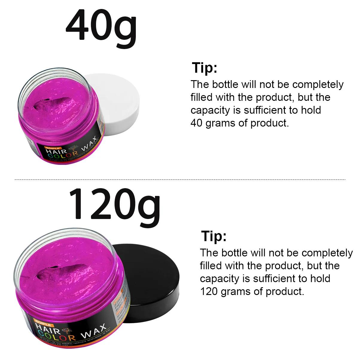 Cire colorante pour cheveux pour la Saint-Valentin, pour hommes et femmes, argile capillaire, teintu