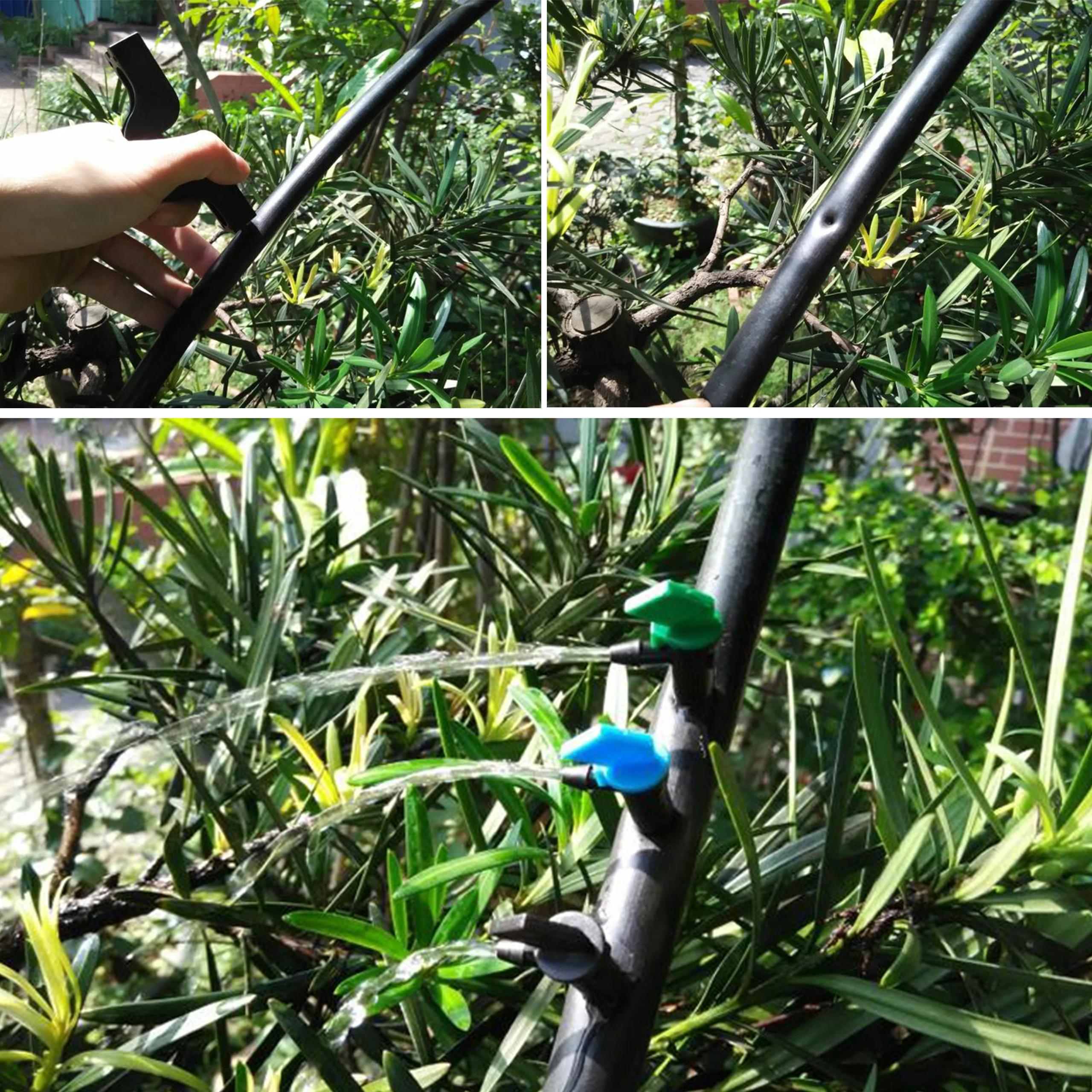 Goutteur de drapeau 4L/8L/16L, 200 pièces, 1/4 pouces, barbelé, flux stable, Micro émetteur d'irriga
