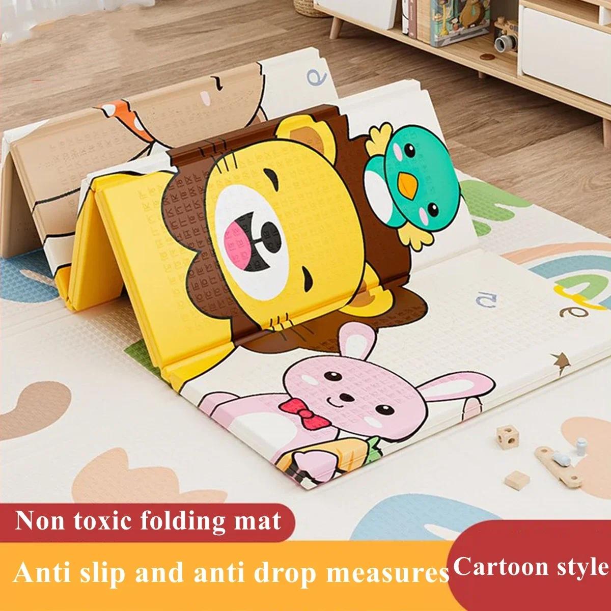 Tapis de jeu pliable pour bébé, tapis éducatif Non toxique pour enfants dans la pépinière, tapis d'e