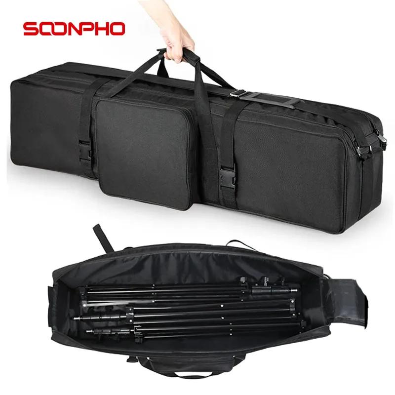 Soonpho sac de transport photographique pour Flash LED lumière vidéo trépied support de lumière sac 