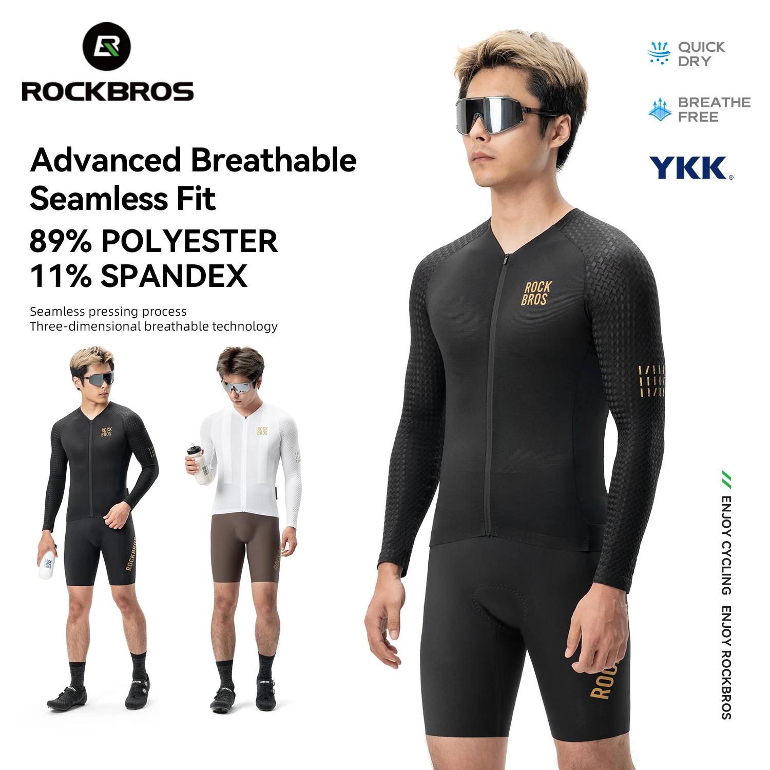 ROCKBROS – Maillot de cyclisme en polaire thermique, ensemble de cyclisme, veste et pantalon à brete