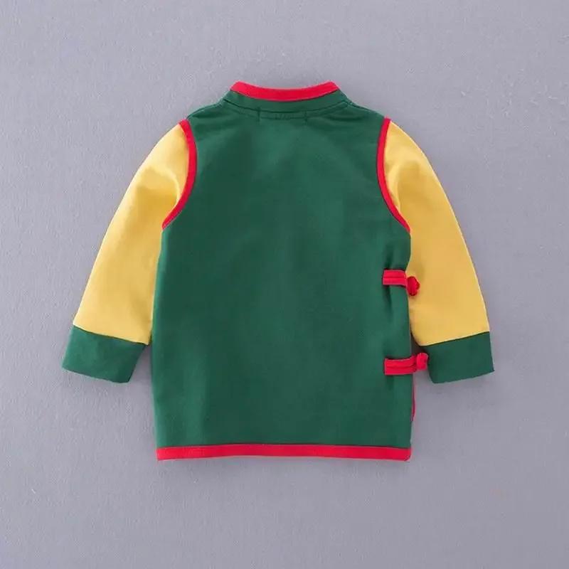 Garçon T-shirt printemps automne à manches longues boulette Wukong tortue T-shirt bébé vêtements E18