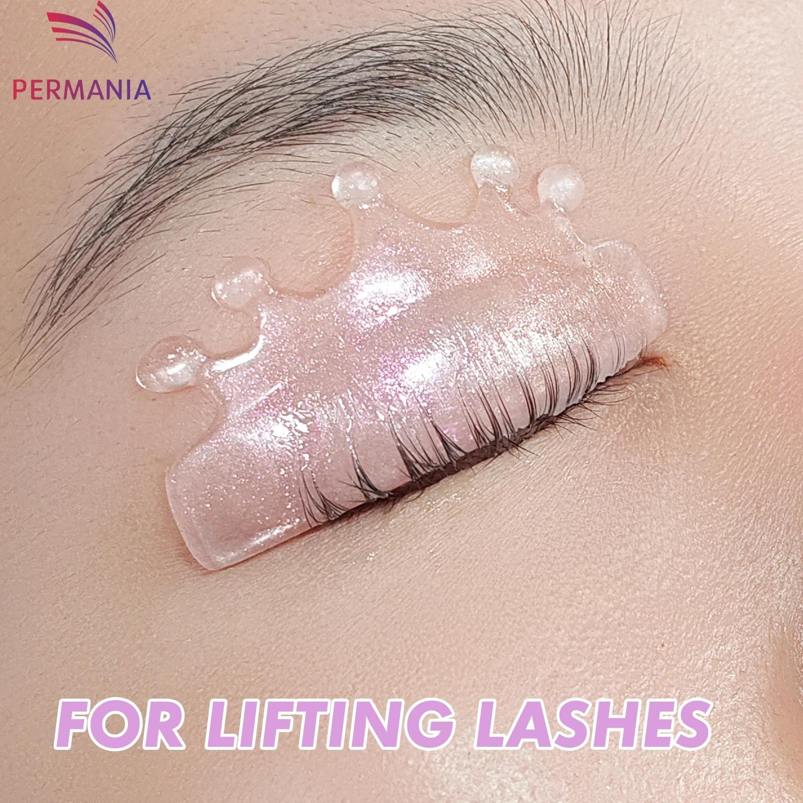 PERMANIA 4PC Silicone cils Perm tampons adoucissant levage cils tige bouclier auto-adhésif 3D recour