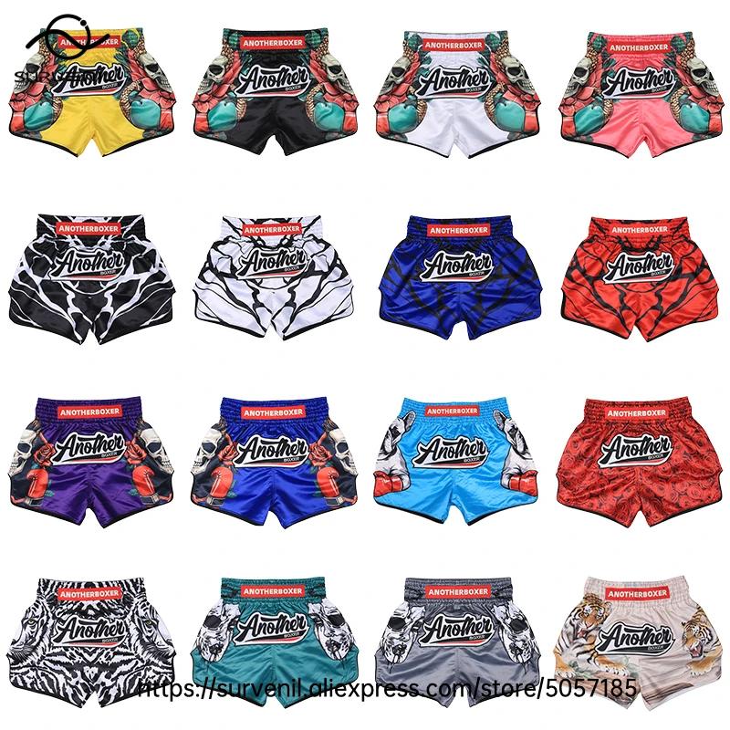 Short Muay Thai MMA - Short combat sublimé crâne respirant séchage rapide pour hommes femmes