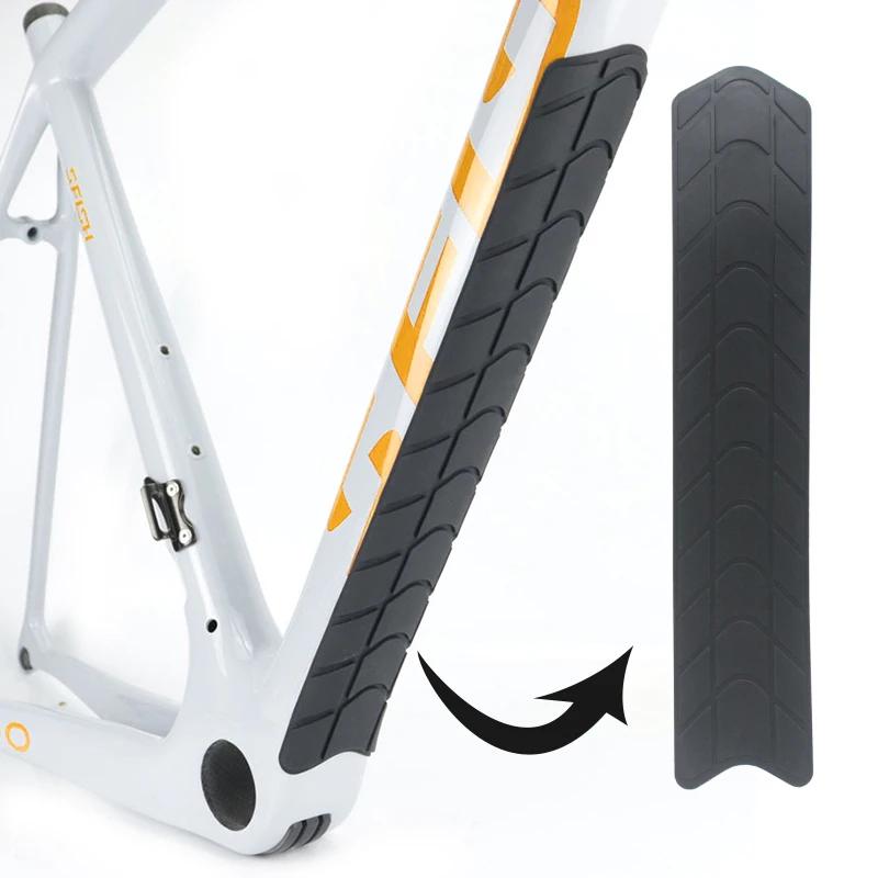 Autocollant anti-rayures en silicone pour cadre de vélo de route et VTT, protection du tube alertes 
