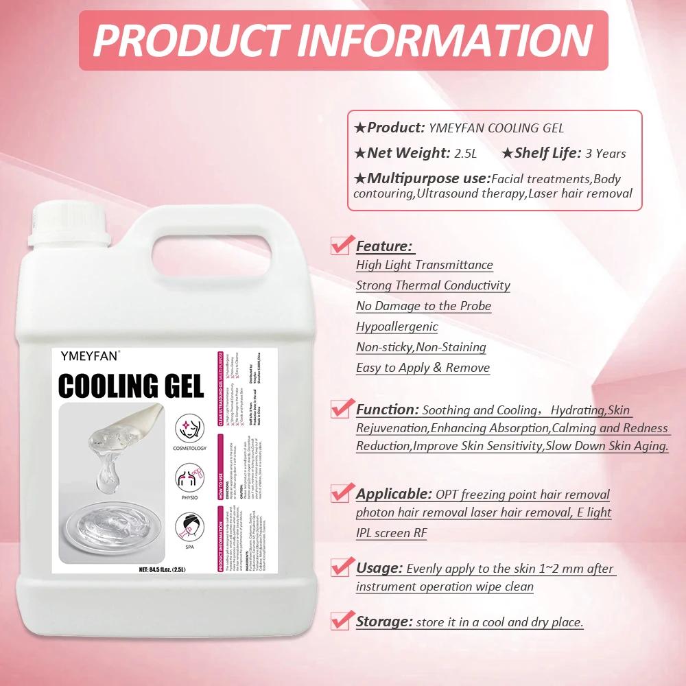 84.5oz Gel conducteur radiofréquence y Cavitacion Gel conducteur clair pour Machine à ultrasons visa
