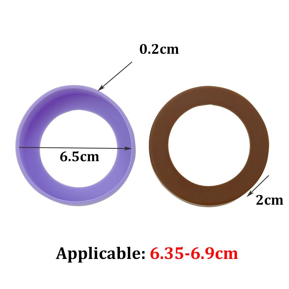 Couvercle inférieur de tasse en Silicone, 6.5CM, 28 couleurs unies, 13.5G, Support de protection con