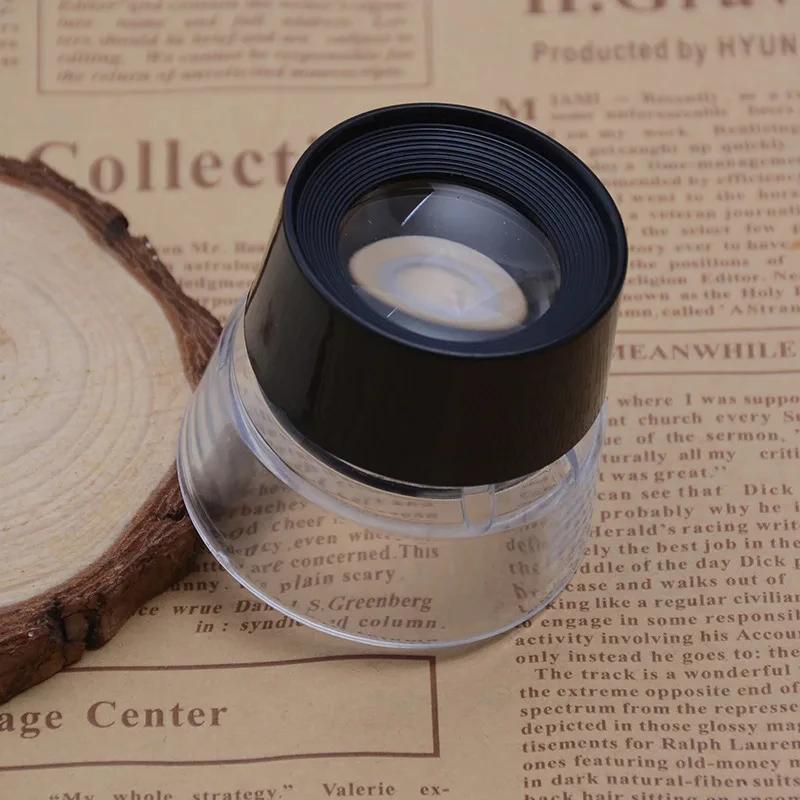 Loupe optique haute définition cylindrique 10X 30Mm, pour la lecture de livres, bijoux, Textile d'id