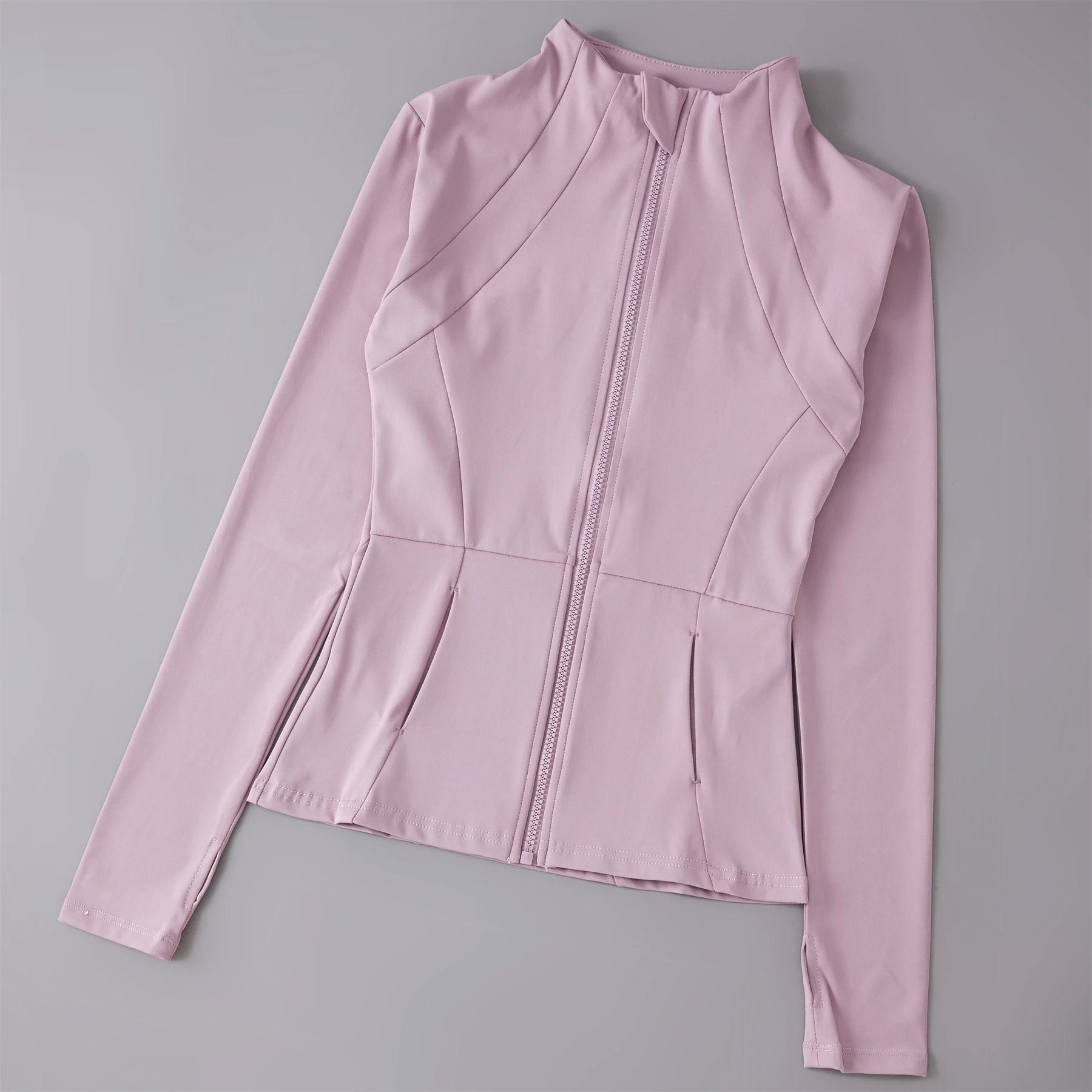Vêtements de Yoga coupe-vent vêtements de sport femme course à manches longues sweat-shirt vestes de