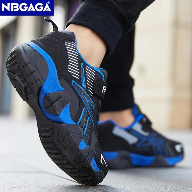 Baskets décontractées en cuir pour enfants, chaussures de tennis, chaussures de marche, chaussures d