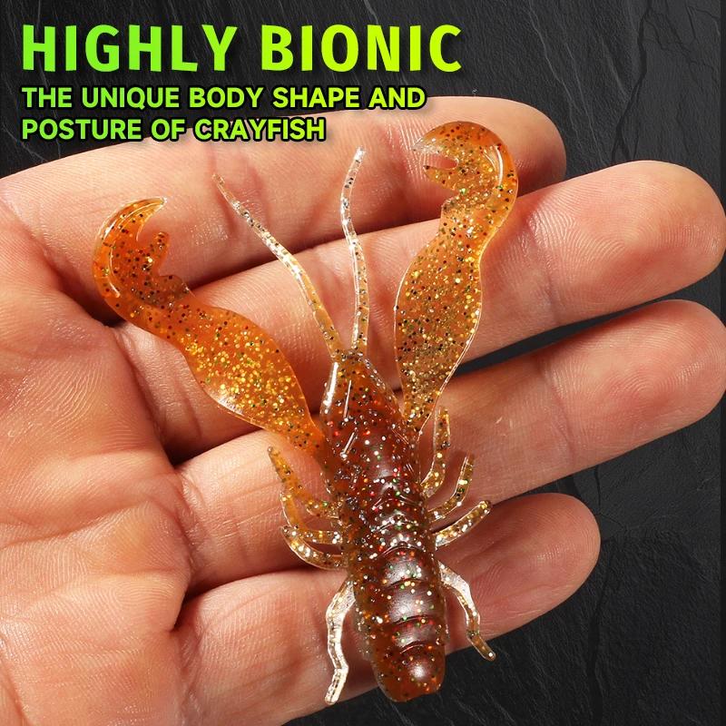 Supercontinent Filet Craw 40mm/15 pièces 70mm/6 pièces leurre souple leurres de pêche crevette homar