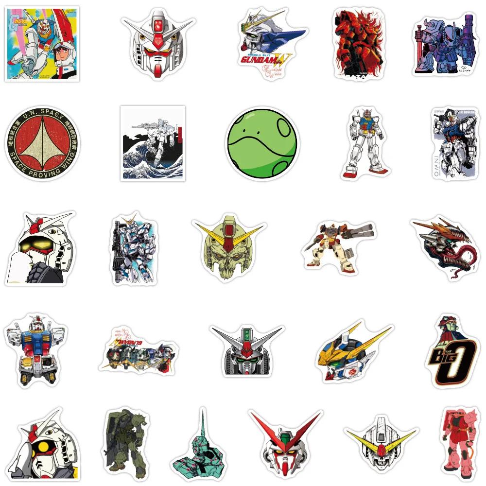 10/30/50pcs Cool GUNDAM Anime Autocollants BRICOLAGE Planche À Roulettes Ordinateur Portable Moto Té