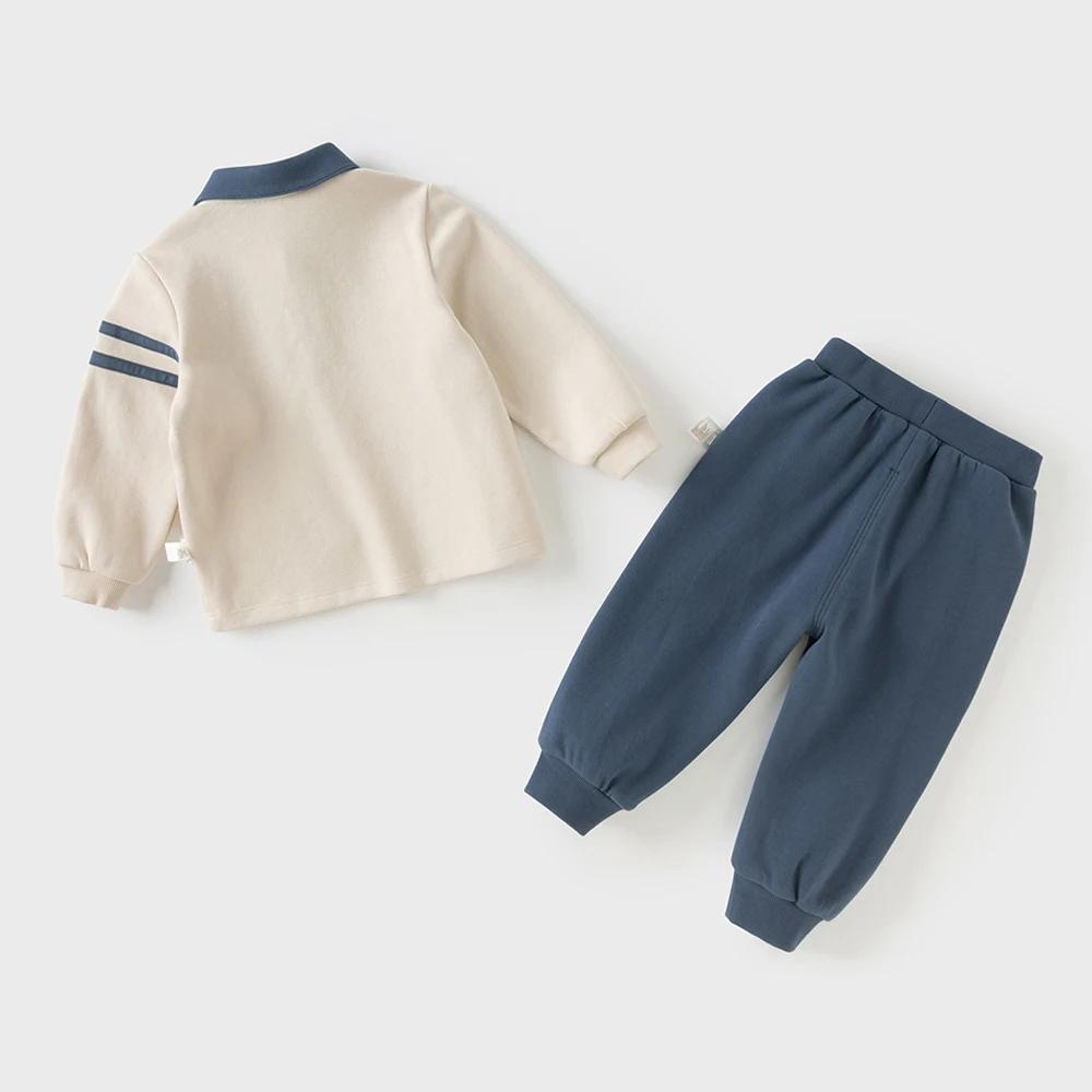 Dave Bella enfants automne printemps Polo T-shirt pantalon costumes garçons pull + pantalon 2 pièces