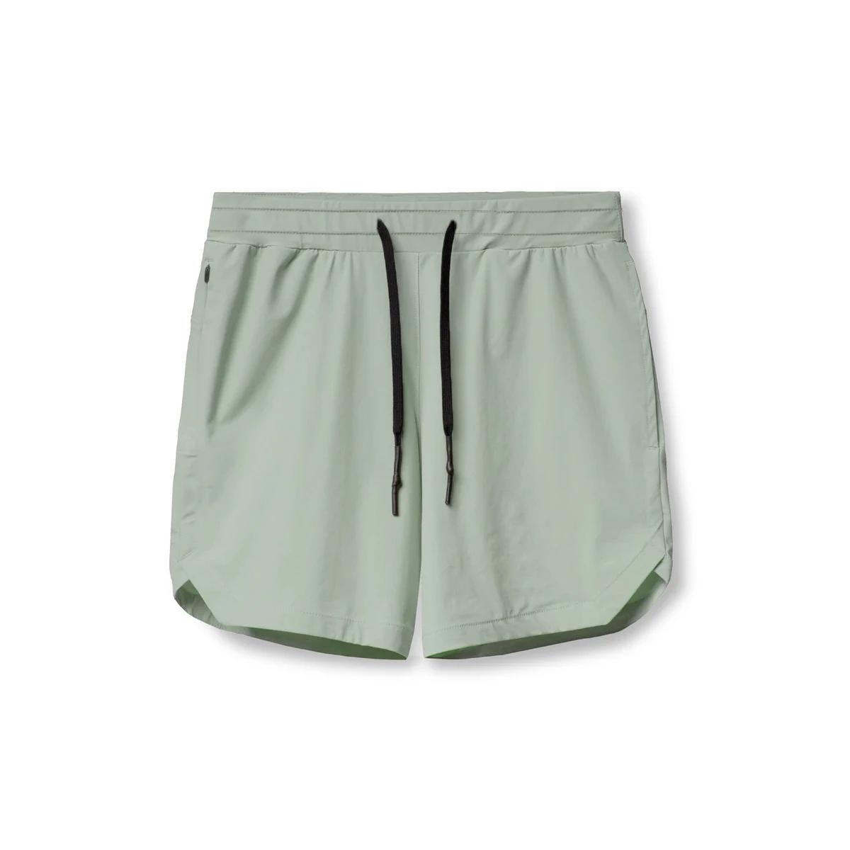 Short de course pour hommes, monocouche tissé, séchage rapide, couleur unie, Fitness, sport, décontr