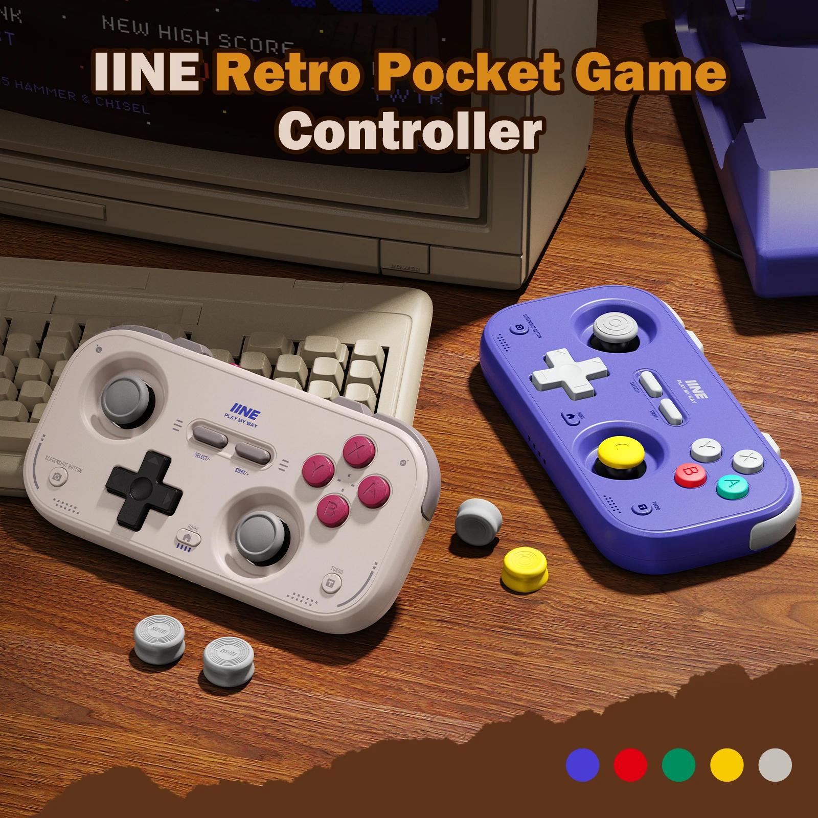 Pour contrôleur de jeu rétro IINE Pocket, bâton encastré 1000Hz, manettes à effet Hall, Mini manette