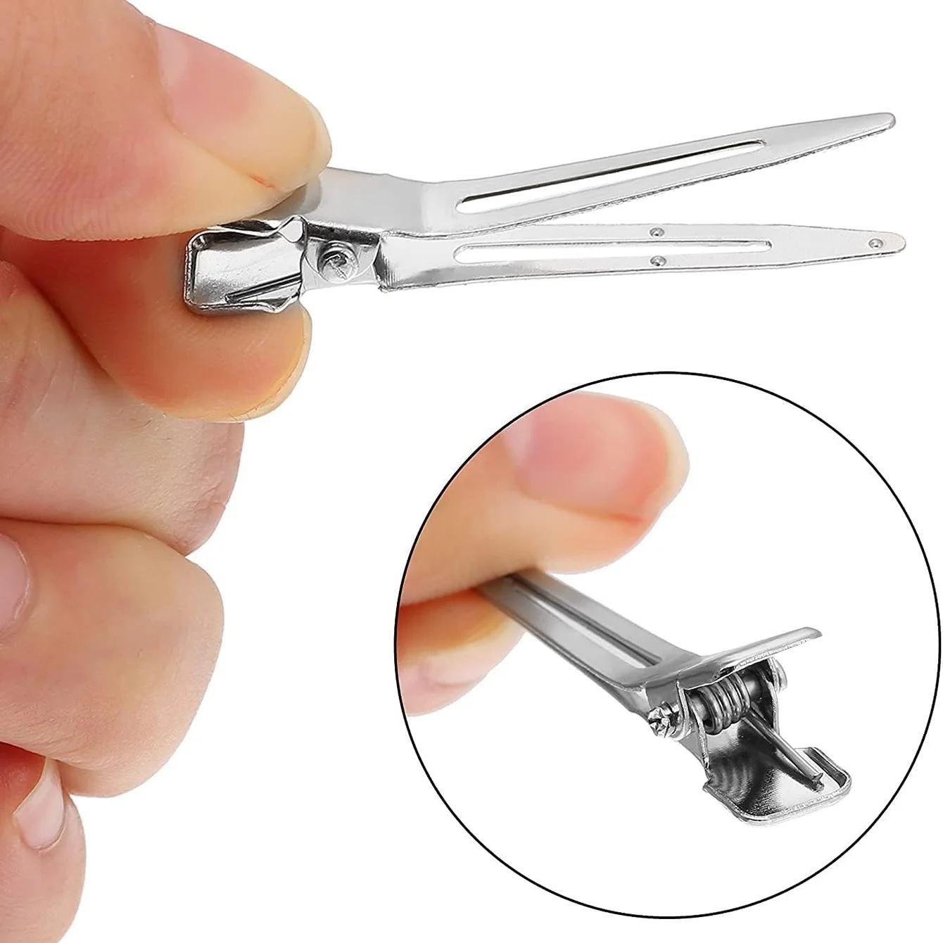 20-50pc dames Salon fixe pince à cheveux métal argent sans couture épingle à cheveux 4.5cm élégant r