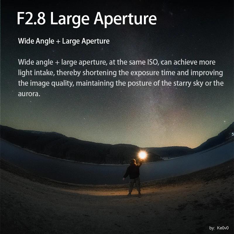 7artisans Objectif fisheye ultra grand angle 7,5 mm F2.8 Mark II pour Sony E Alpha 6400/ZVE10 Fuji X