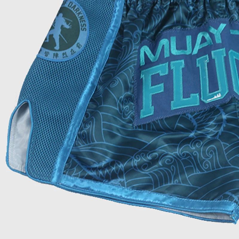 Short Muay Thai Style FLUORY imprimé Combat gratuit Arts martiaux mixtes boxe entraînement Match pan