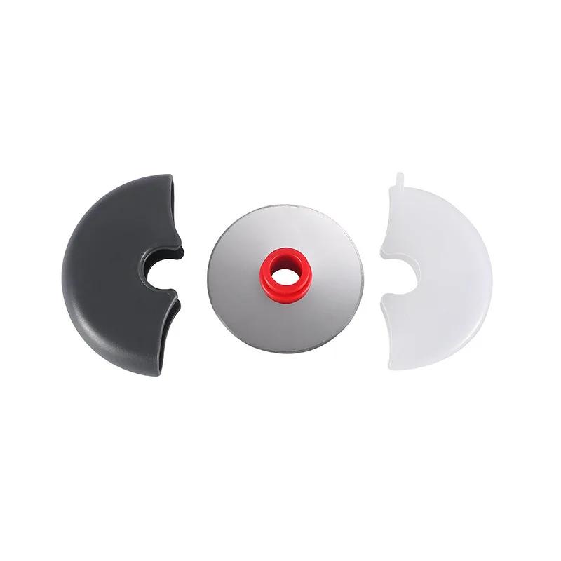 Couteau à découper à roue ronde en acier inoxydable pour Pizza, avec couvercle, rouleau, trancheur d