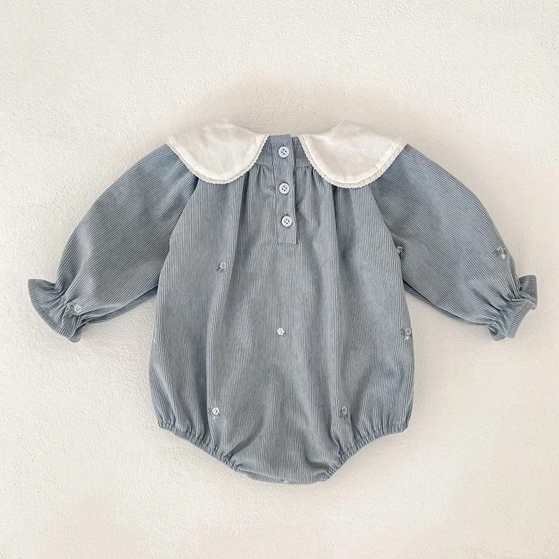 2025 nouveau enfant en bas âge bébé filles barboteuse printemps enfants vêtements à volants à manche