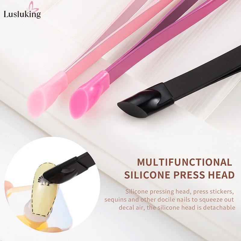 Pincettes à Double tête multi-usage, tête de pressage en Silicone, outil de coupe des ongles, prise 