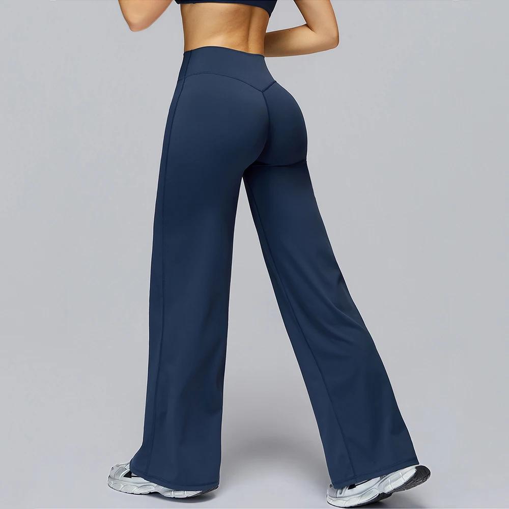 Pantalons de yoga Leggings évasés femmes taille haute pantalons à jambes larges gymnase femmes Fitne