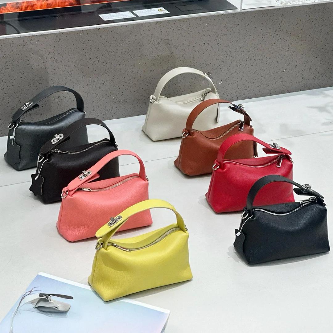 Sac à main pour femme Mendy, sac bandoulière, sac à main, sac à main en cuir véritable souple de lux