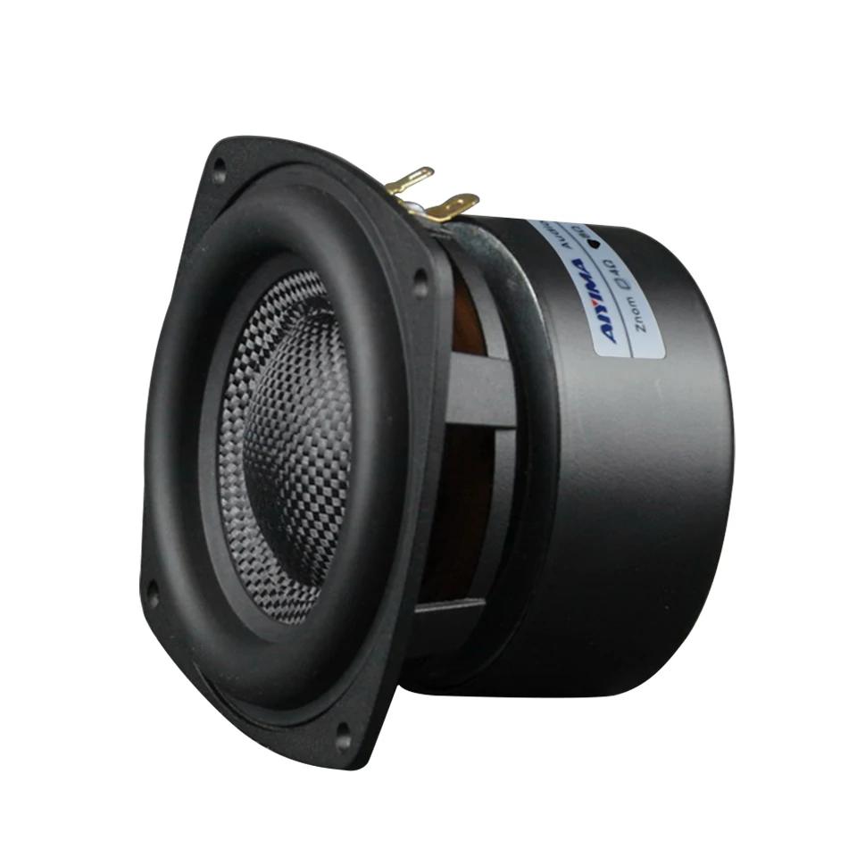 AIYIMA 1 pièces 4 pouces caisson de basses haut-parleurs 4/8 Ohm 80W HiFi basse Audio bassin en fibr