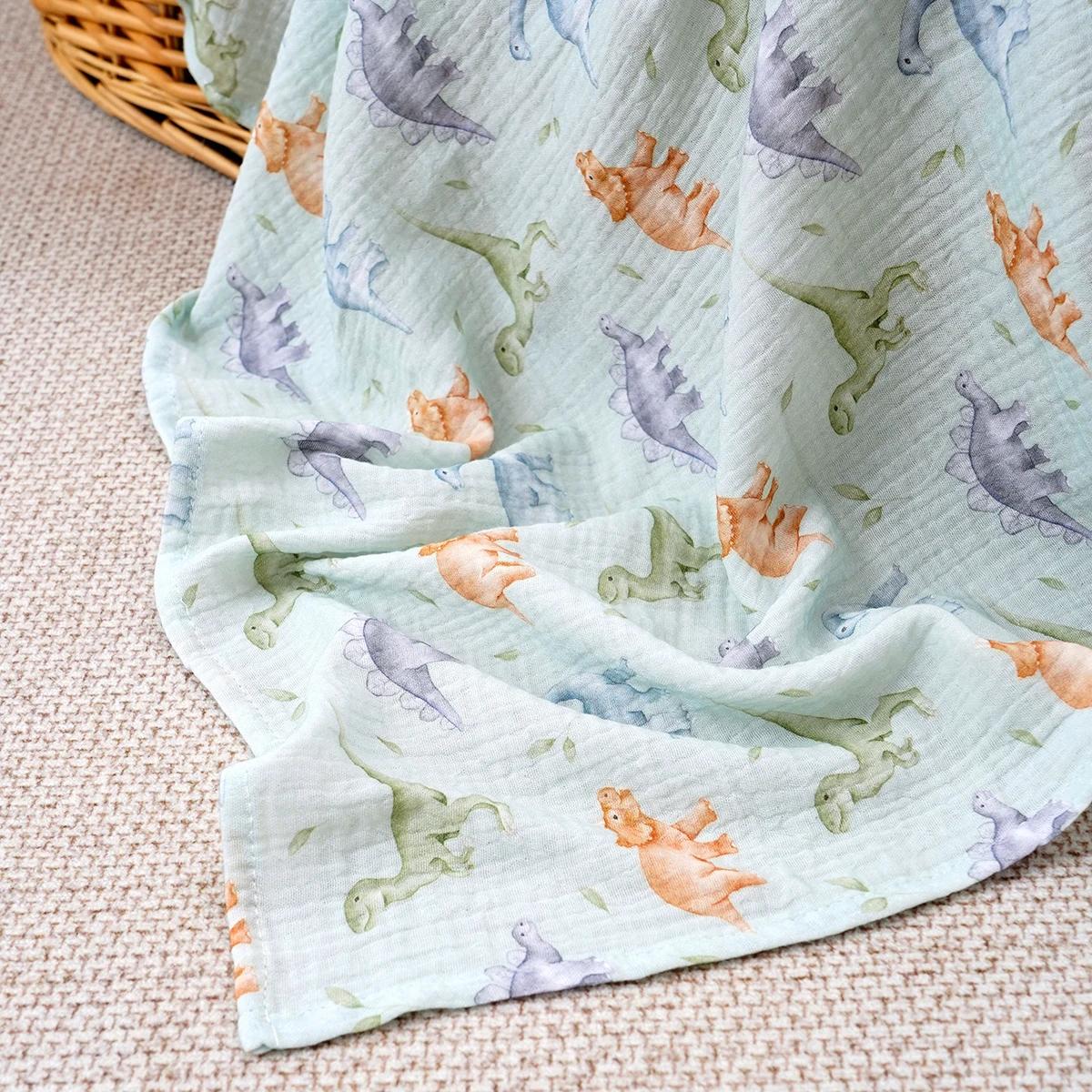 Kangobaby # Ma vie douce #   Couverture en mousseline 100% coton pour bébé, serviette de bain pour b