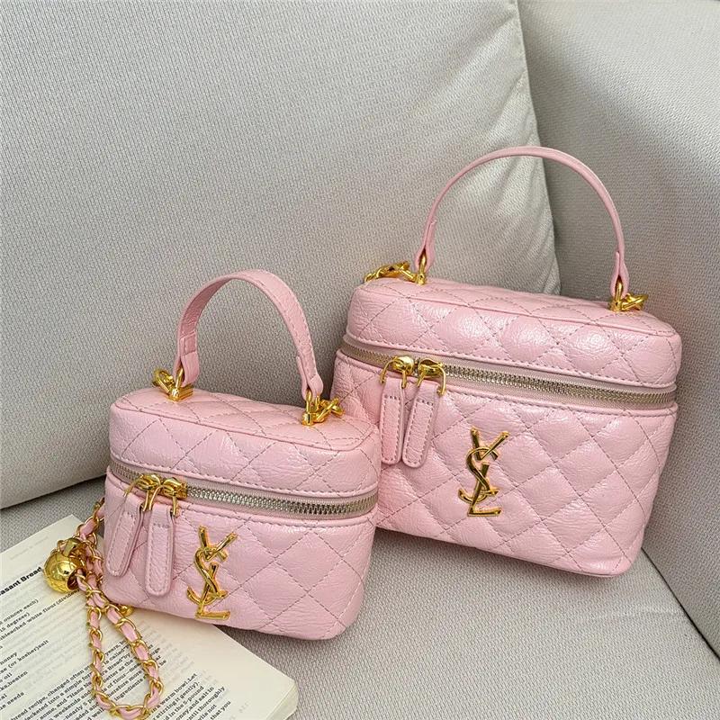 Sac bandoulière matelassé haut de gamme pour femme, motif losanges, mini sac à chaîne, polyvalent (à