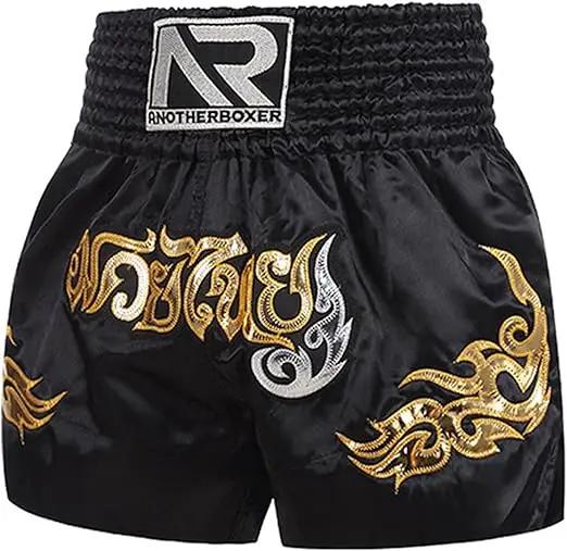 Shorts de Muay Thai pour hommes et femmes, pour la boxe, le kickboxing, le grappling, l'entraînement