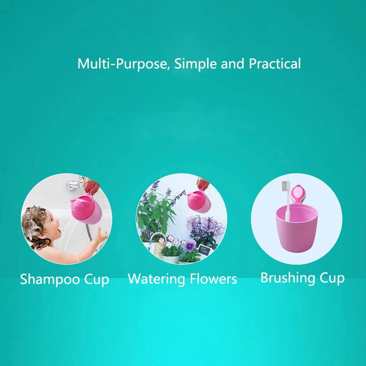 Bébé shampooing rinçage tasse enfants bain cascade rinçage enfants bain bébé douche cuillères enfant