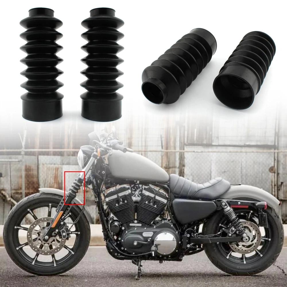Couvre-fourche de moto en caoutchouc 39mm, 2 pièces, guêtres Gators, bottes longues pour Harley Davi