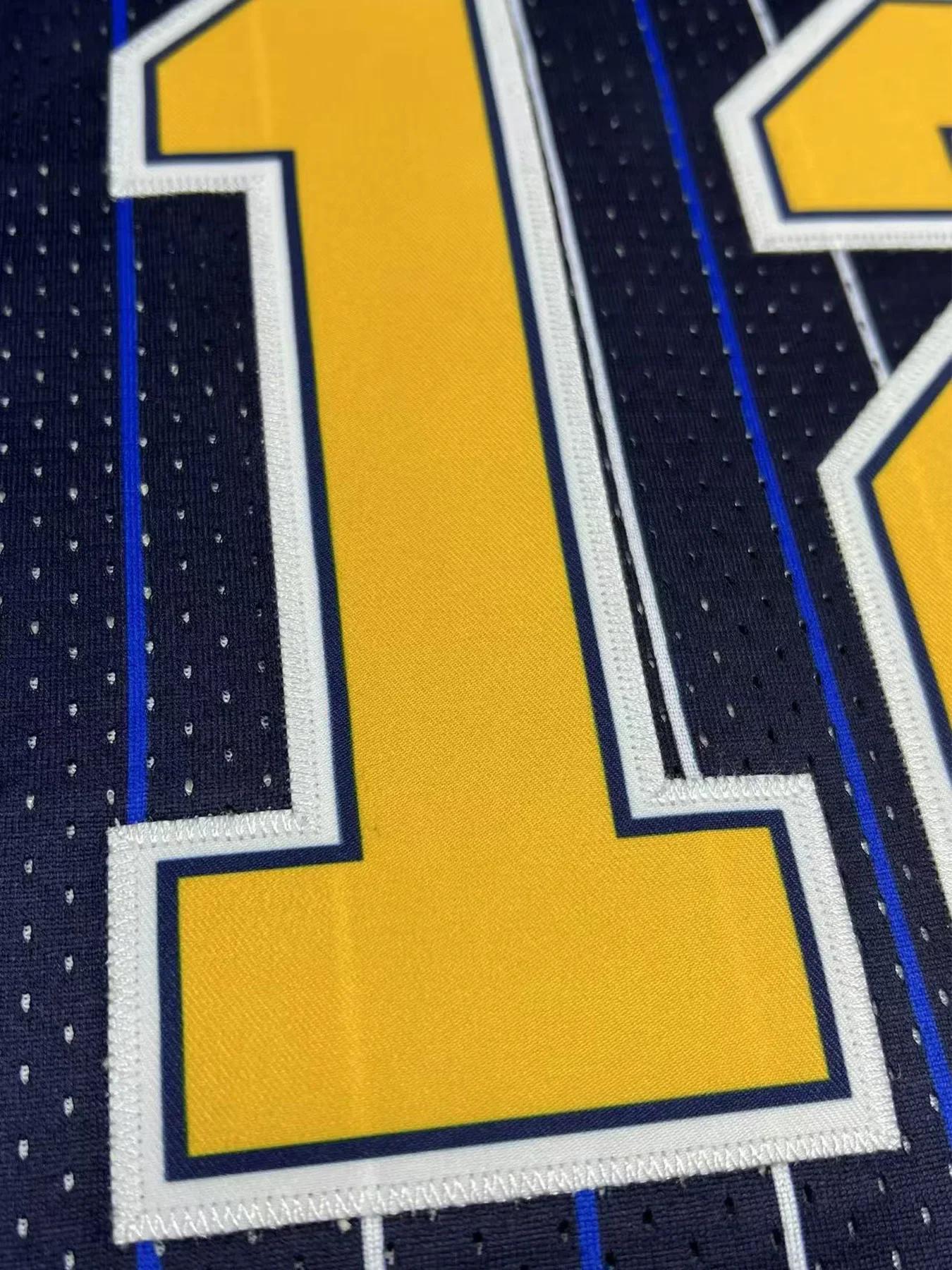 Maillot de basket-ball pour hommes avec lettres et numéros brodés, débardeur ample et respirant sans