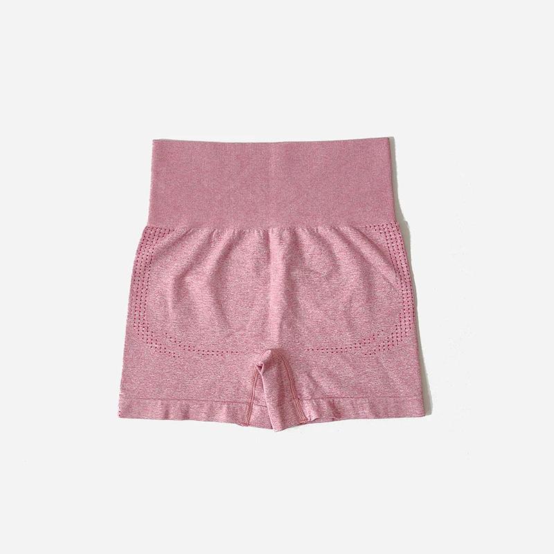 Ensemble de Yoga sans couture pour femmes, haut court, chemise à manches courtes, Short de Fitness, 