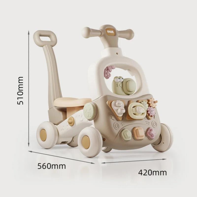 Table de jeu pour enfants, jouet d'apprentissage à marcher, poussette multifonctionnelle pour bébés 