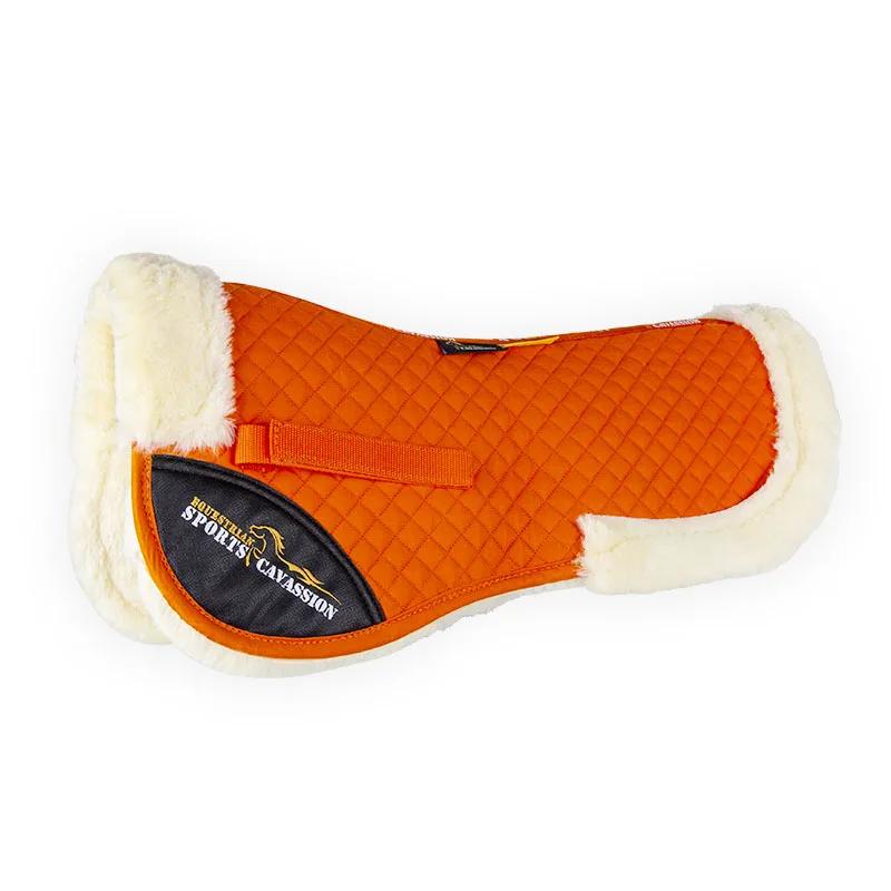 Demi-coussin doublé de correcteur de couleur noire, équitation sur le dos du cheval, équipement éque