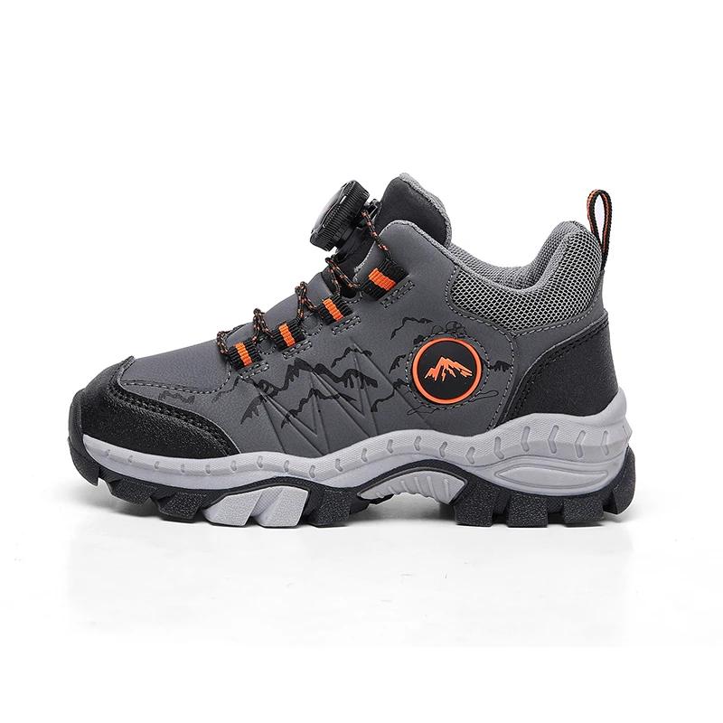 Chaussures de randonnée antidérapantes pour enfants, chaussures d'extérieur chaudes pour enfants, al