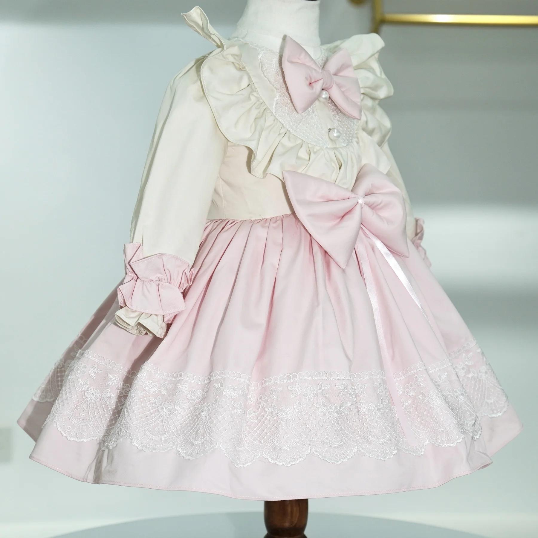 Robe de princesse Vintage turque rose pour bébé fille de 0 à 12 ans, pour anniversaire, vacances, pâ