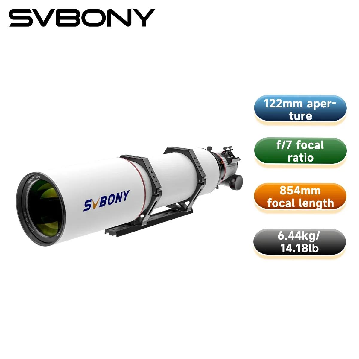 Svbony SV550 80/122mm APO télescope FPL51 réfracteur triple apochromatique OTA pour l'observation vi