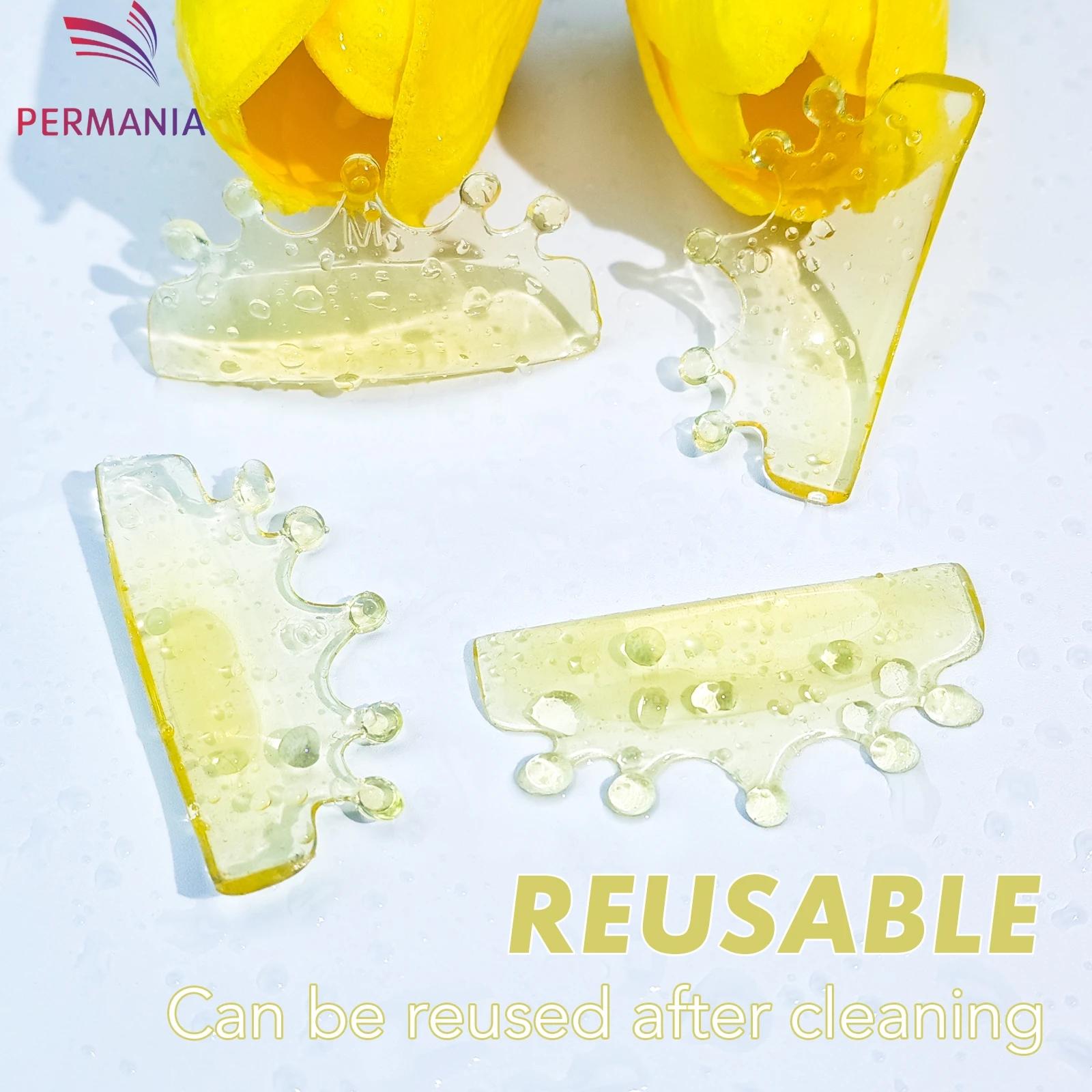 PERMANIA 4PC Silicone cils Perm tampons adoucissant levage cils tige bouclier auto-adhésif 3D recour