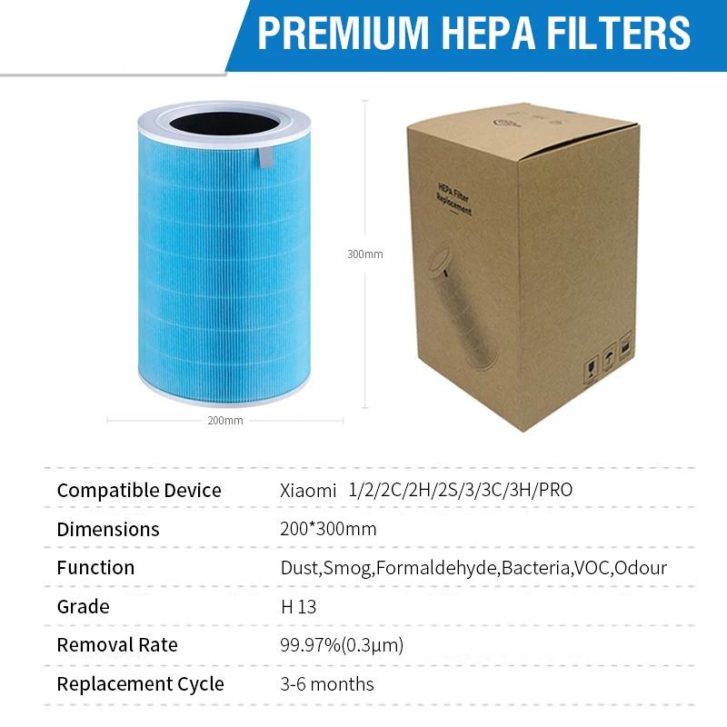 Xiaomi-Filtre Hepa pour supporter ficateur d'air au formaldéhyde, filtre 3H, remplacement, 2S