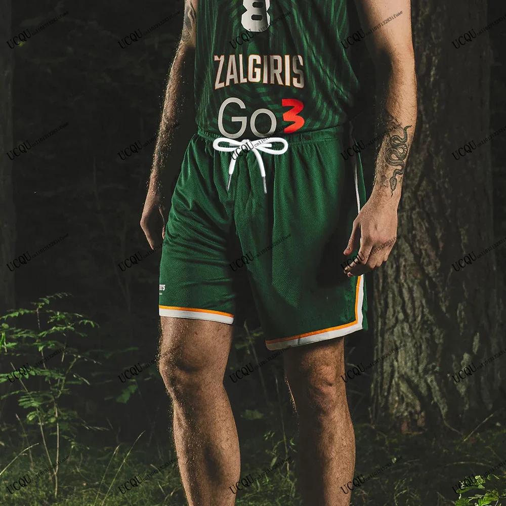 Lituanie basket-ball Žalgiris Kaunas 2025-26 nouveautés short à cordon Style Sport décontracté maiso