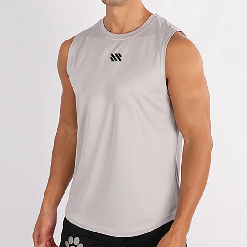 GITF gilet de musculation pour hommes entraînement de gymnastique maille Fitness chemise sans manche