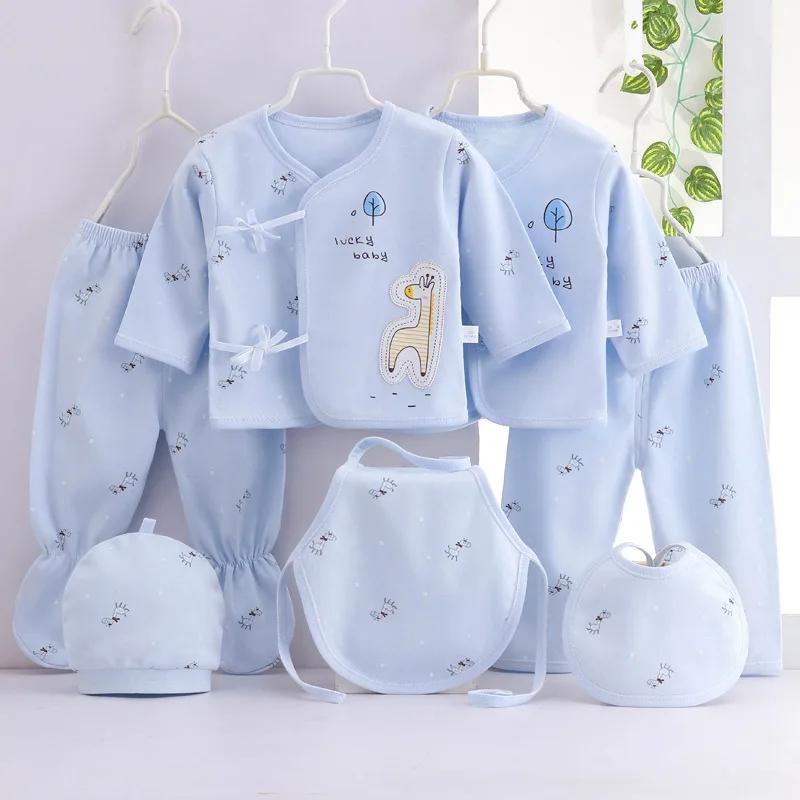 7 pièces printemps nouveau-né bébé trucs enfant en bas âge vêtements dessin animé mignon coton T-shi