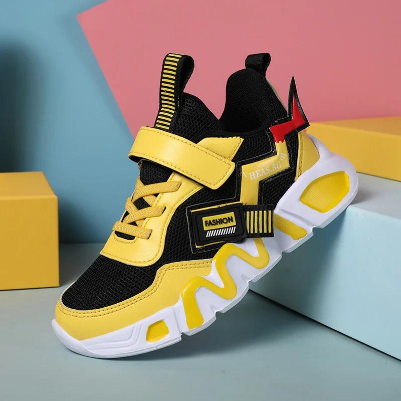 Chaussures de basket-ball de dessin animé pour enfants, semelle souple, sports de plein air, chaussu